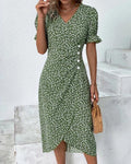 Margot | Bloemen zomerjurk with graceful tummy coverage