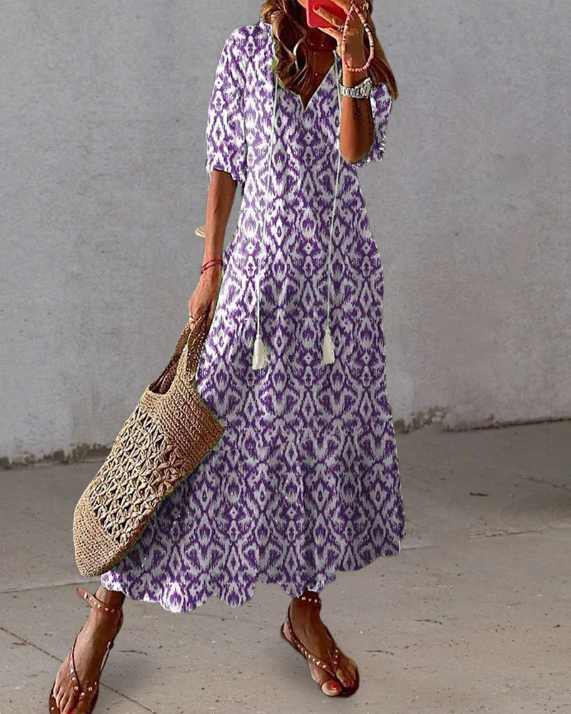 Cassia™ | Boho tummy coverage jurk