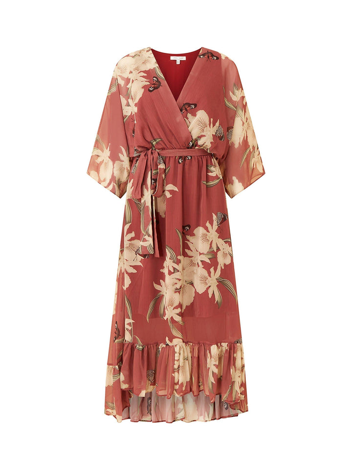Yasmine™ | Elegante kimono midi jurk