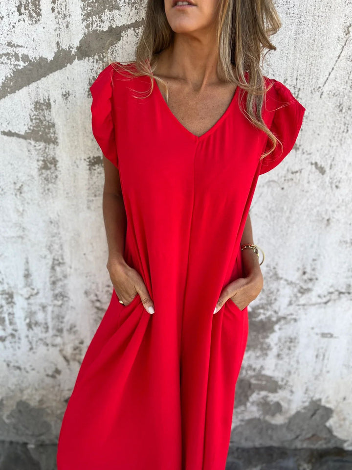 Cassandra™ | Trendy V-hals jumpsuit