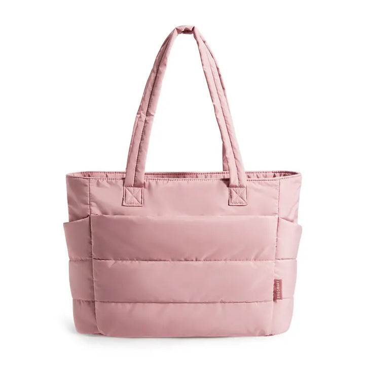 Nadine™ | Puffy bubble shopper voor dames gewatteerde laptop schoudertas