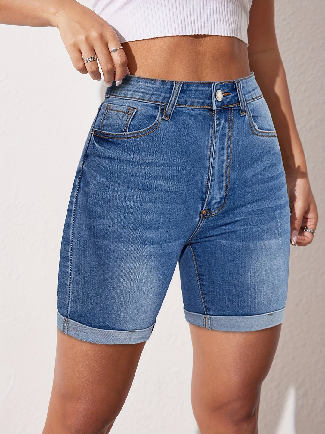 Raphaelle™ | Stretch-fit bermuda jean short