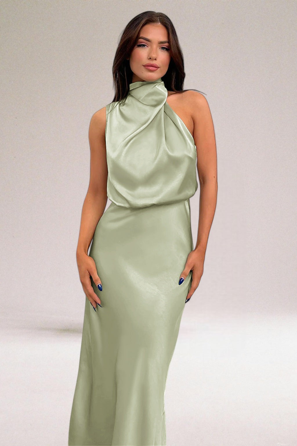 Elara™ | Elegante satin avondjurk