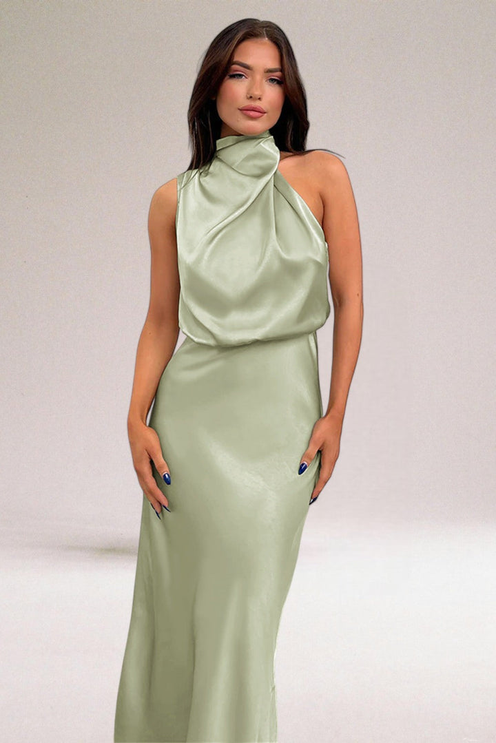 Elara™ | Elegante satin avondjurk