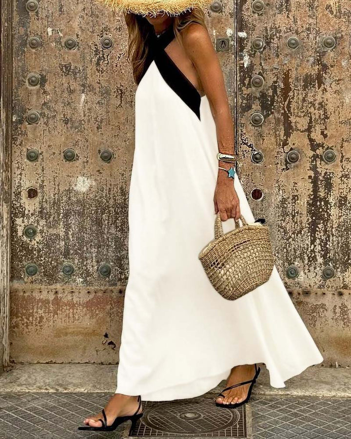 Millen™ | Cross neck elegance jurk