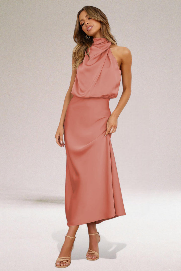 Elara™ | Elegante satin avondjurk