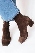 Victoria | Square toe heeled laarzen