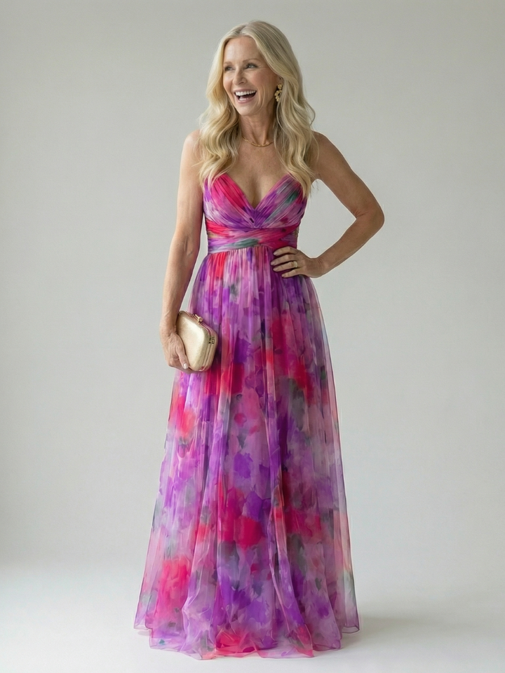 Isel | Zachte wrap maxi jurk
