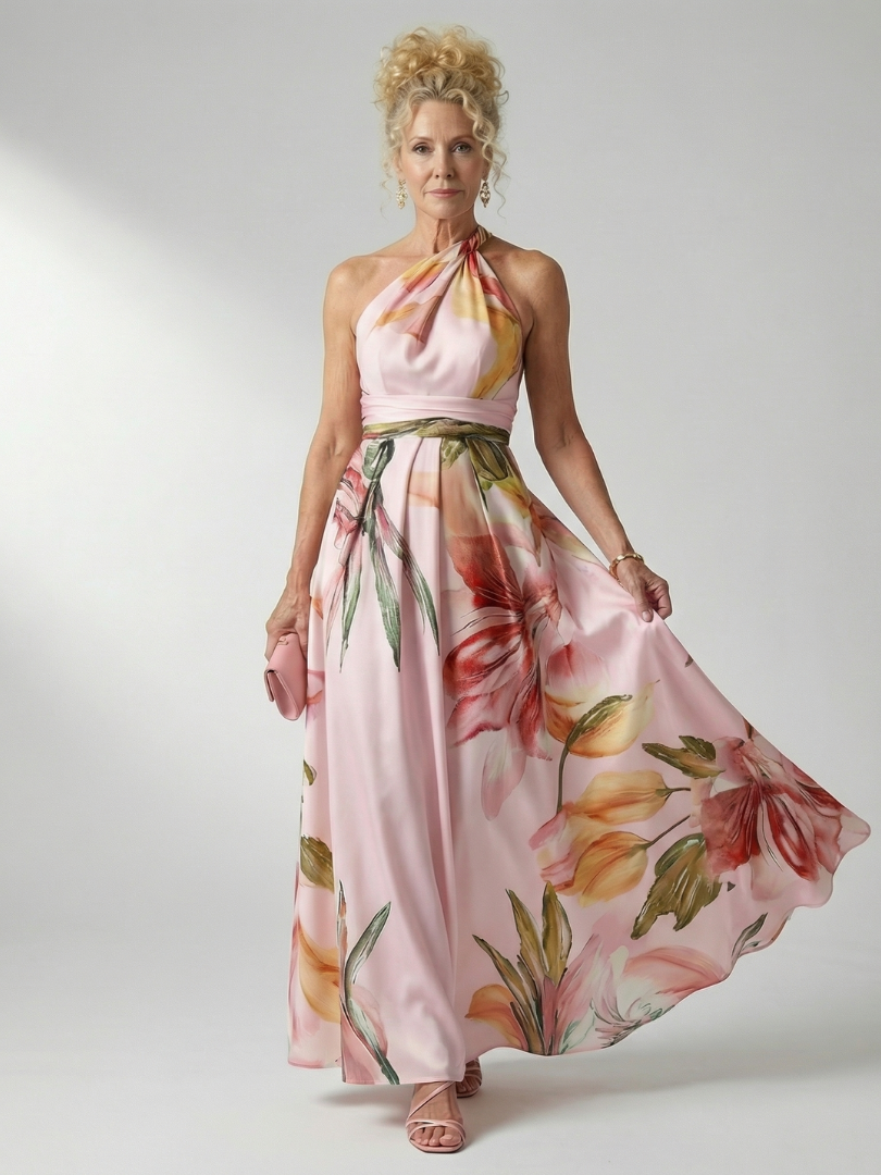 Amiel | Light bloemen maxi jurk