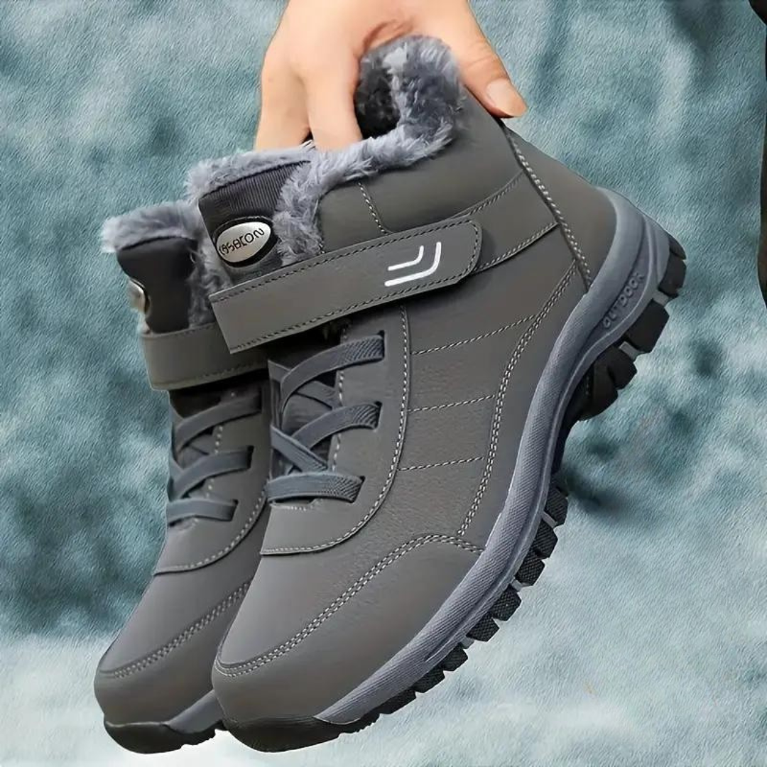 Unisex winter fleece gevoerde antislip snow enkellaarsjes