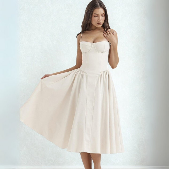 Trenta™ | Chique spaghetti strap bodycon midi jurk