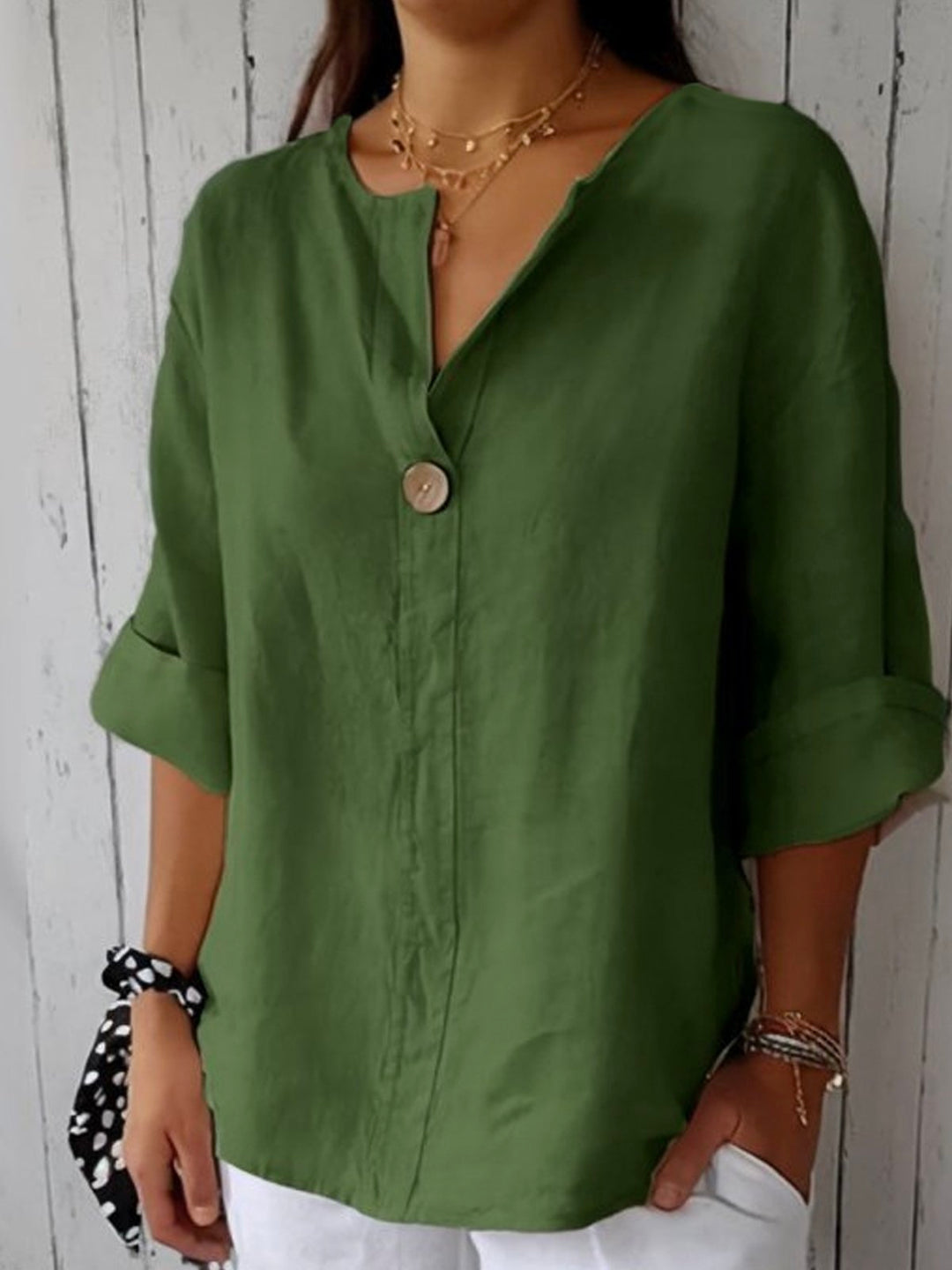 Nayla™ | Casual V-hals blouse