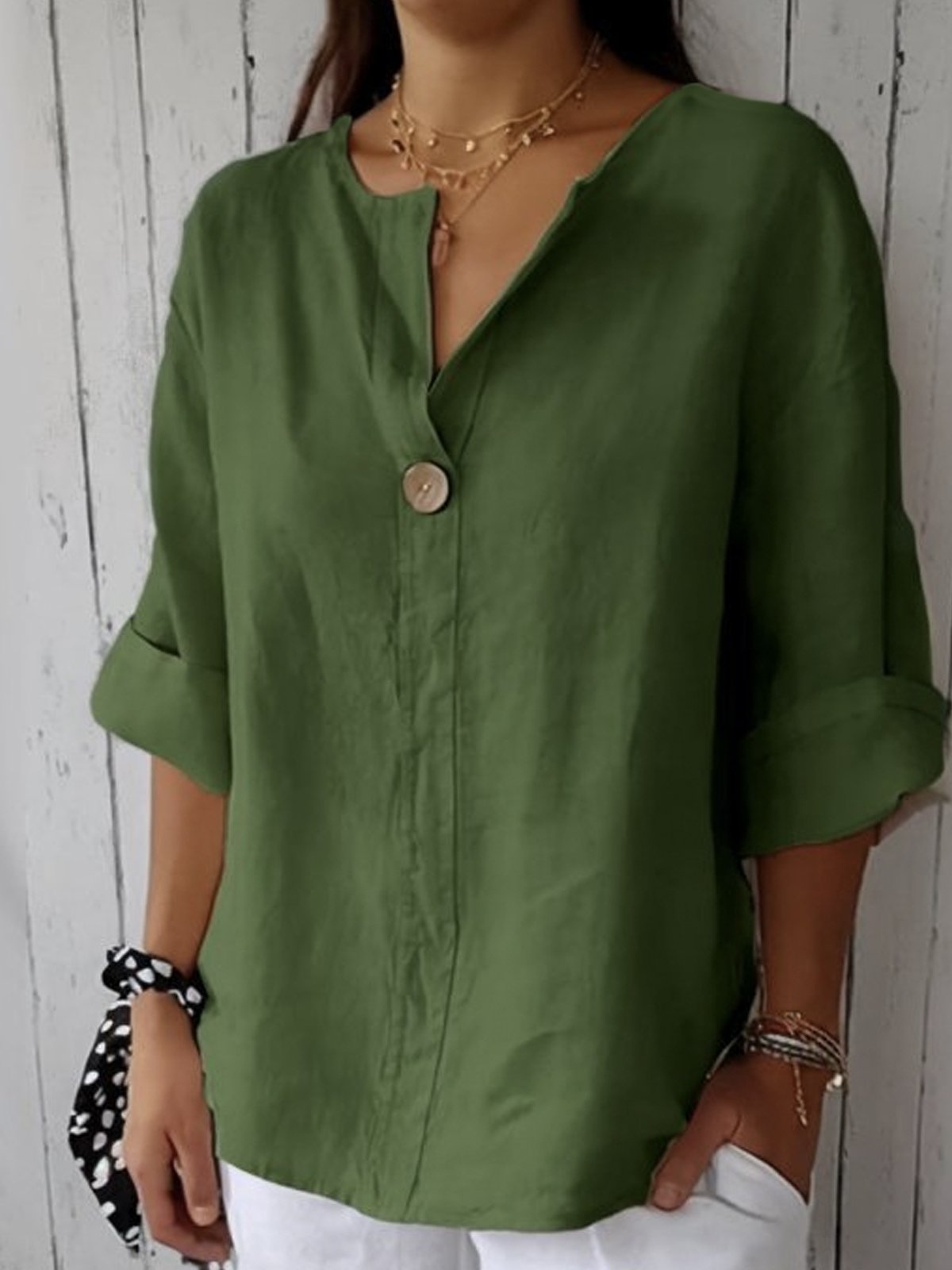 Nayla™ | Casual V-hals blouse