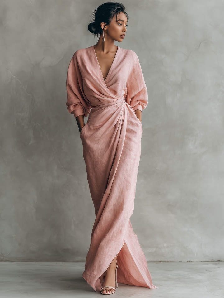 Rosie | Elegante maxi jurk met V-hals