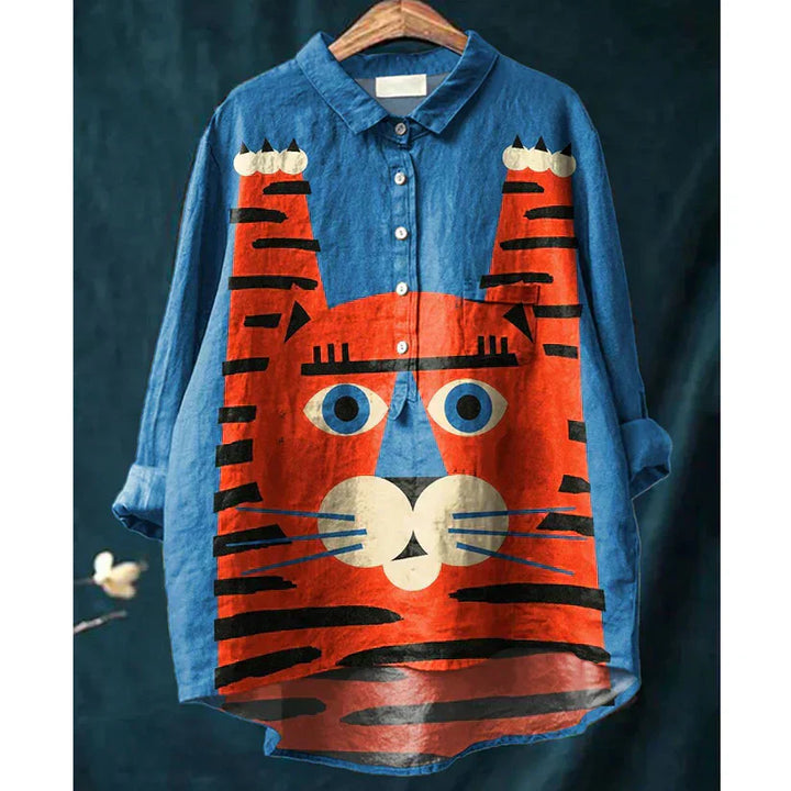 Stefanie™ | Cat art shirt