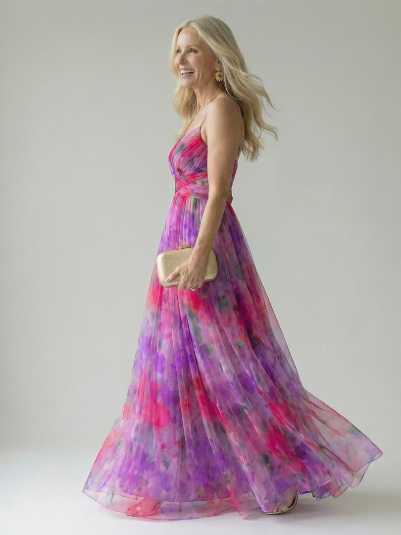 Isel | Zachte wrap maxi jurk