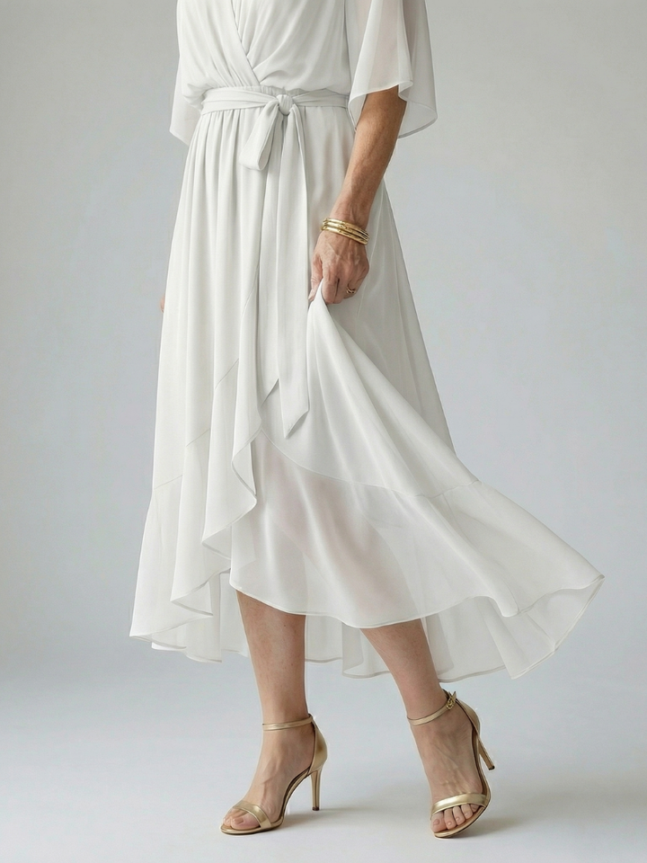 Elric | Light drape midi jurk