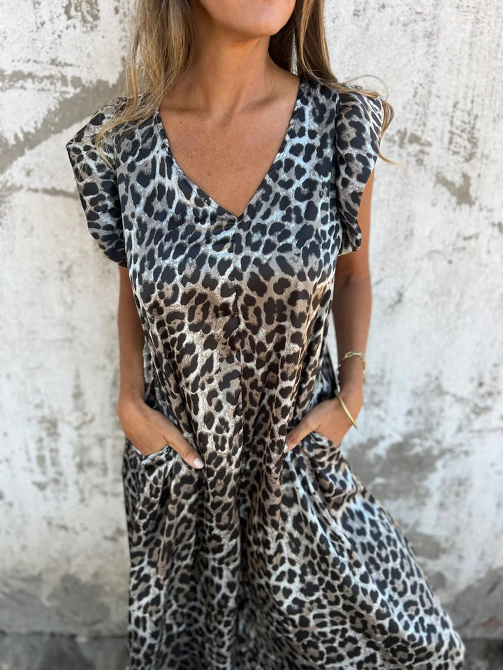 Cassandra™ | Trendy V-hals jumpsuit