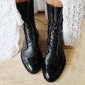 Isabella™ | Elegante leather heeled laarzen