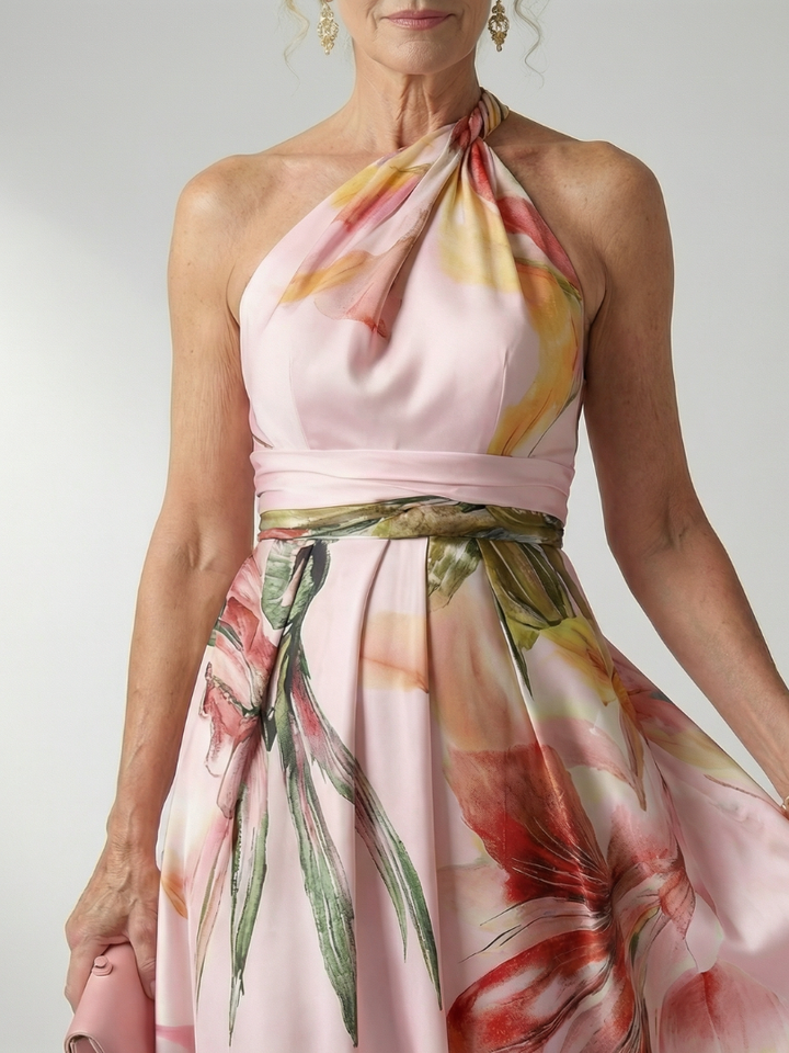 Amiel | Light bloemen maxi jurk