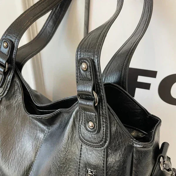 Rae™ | Klassieke leather handtas