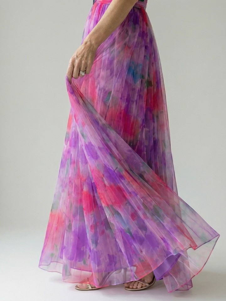 Isel | Zachte wrap maxi jurk