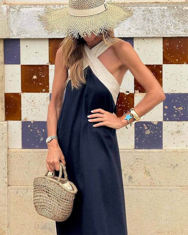 Millen™ | Cross neck elegance jurk