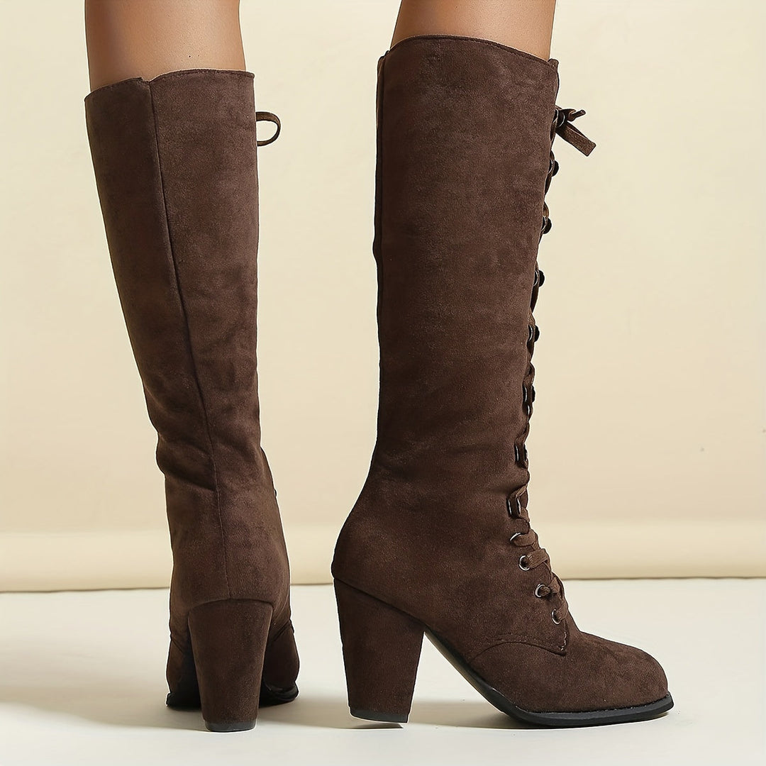 Lucia | Fashionable knee-high laarzen