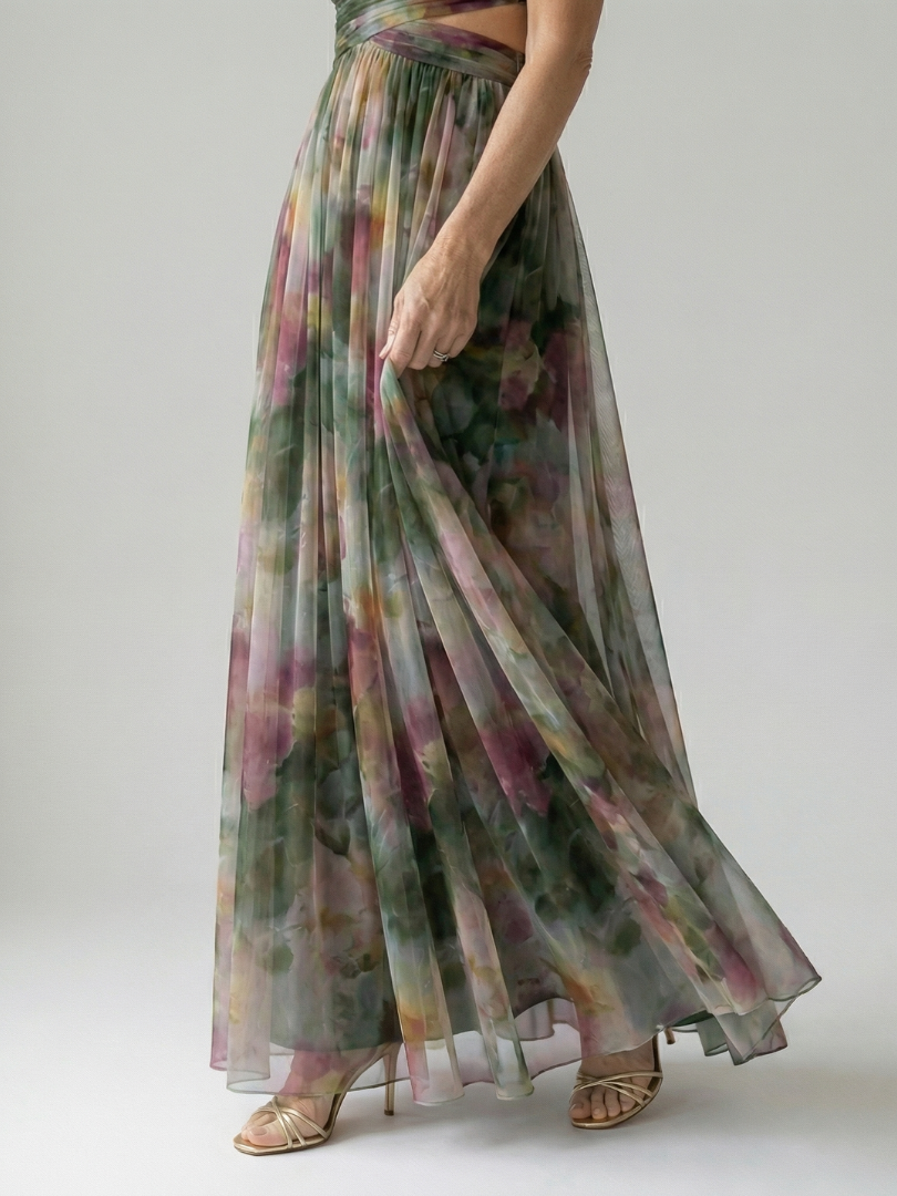 Isel | Zachte wrap maxi jurk