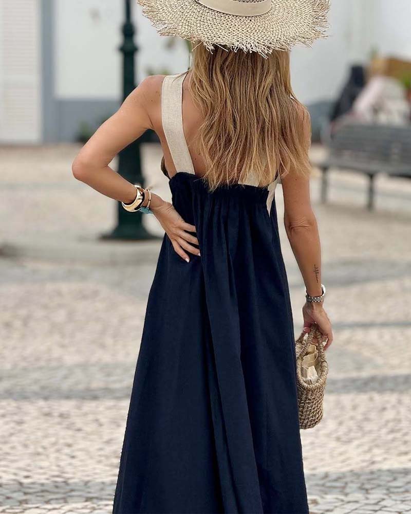 Millen™ | Cross neck elegance jurk