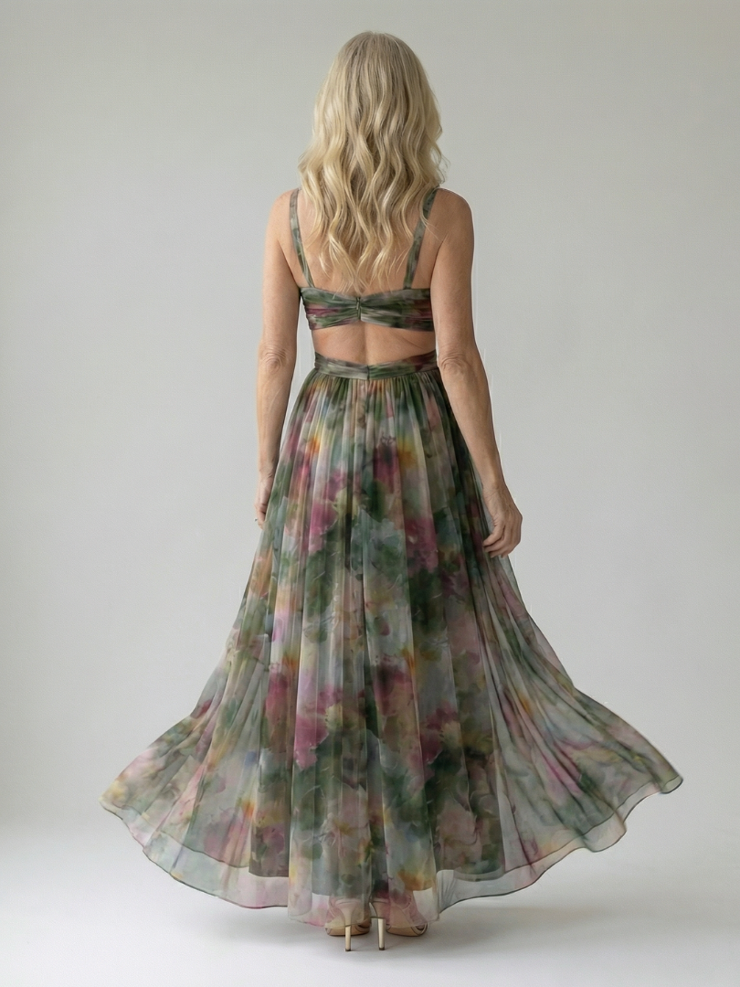 Isel | Zachte wrap maxi jurk