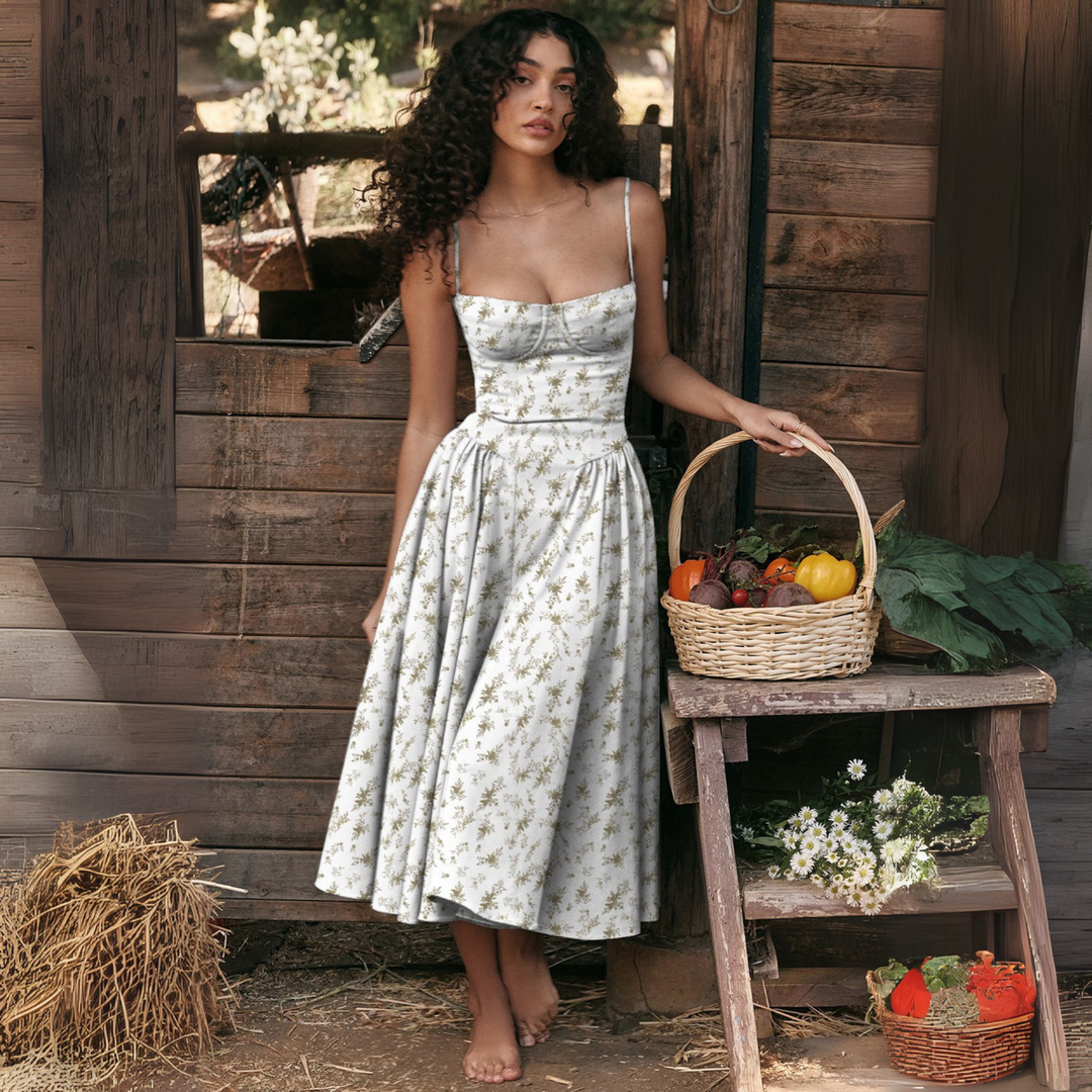 Trenta™ | Chique spaghetti strap bodycon midi jurk