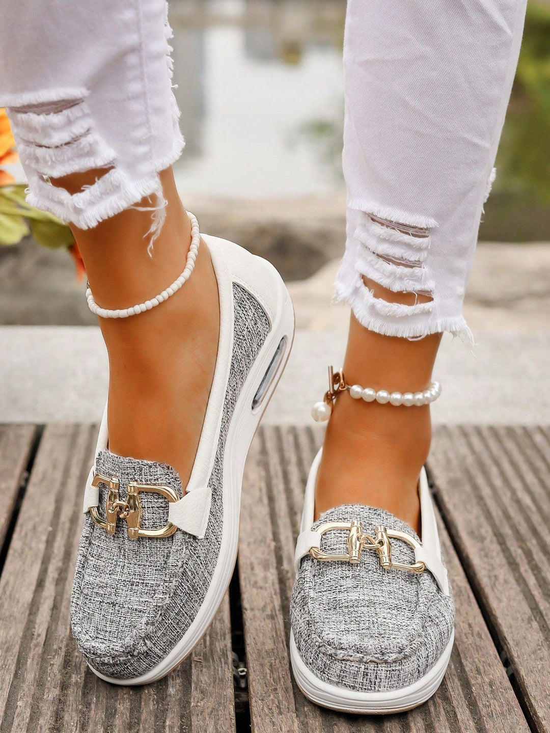 Ellie | Flat buckle loafers