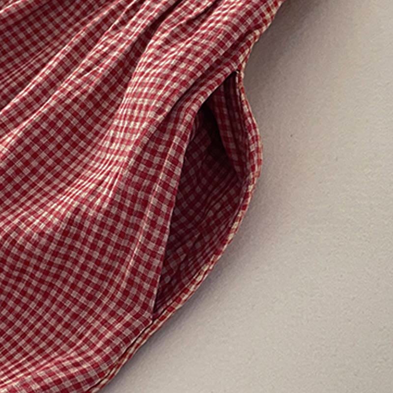 Sabina | Plaid zonder mouwen jurk