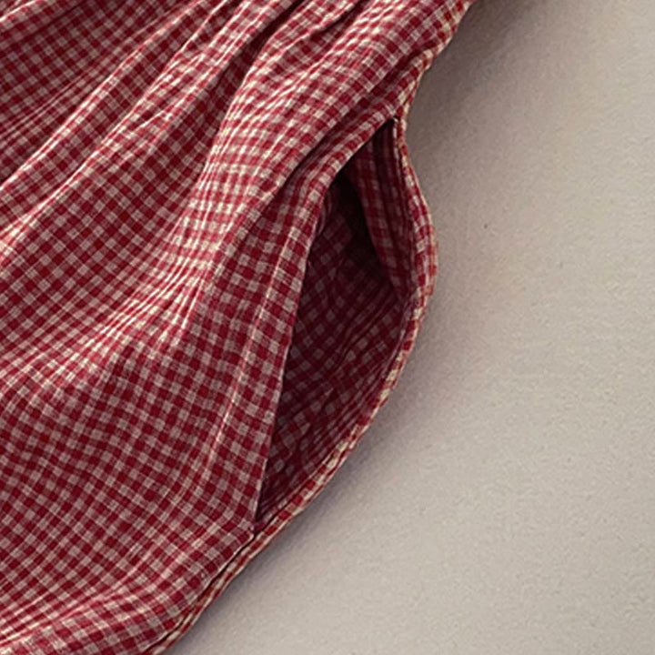 Sabina | Plaid zonder mouwen jurk