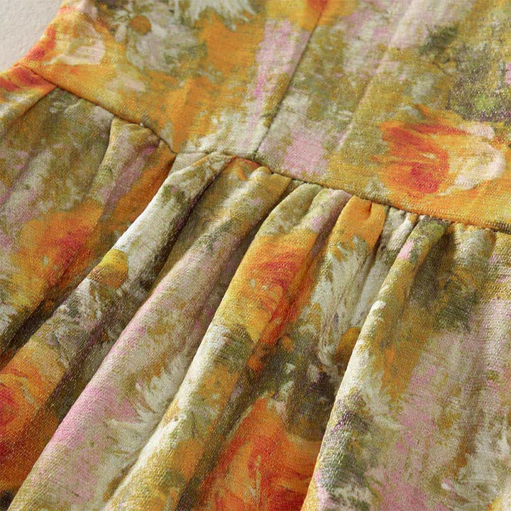 Sabina | Plaid zonder mouwen jurk
