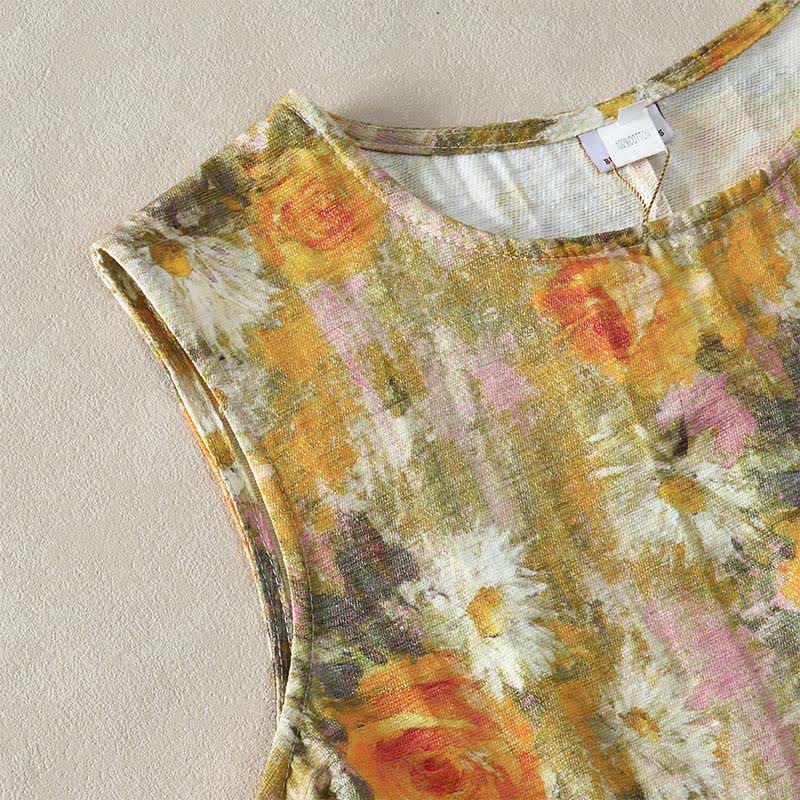 Sabina | Plaid zonder mouwen jurk