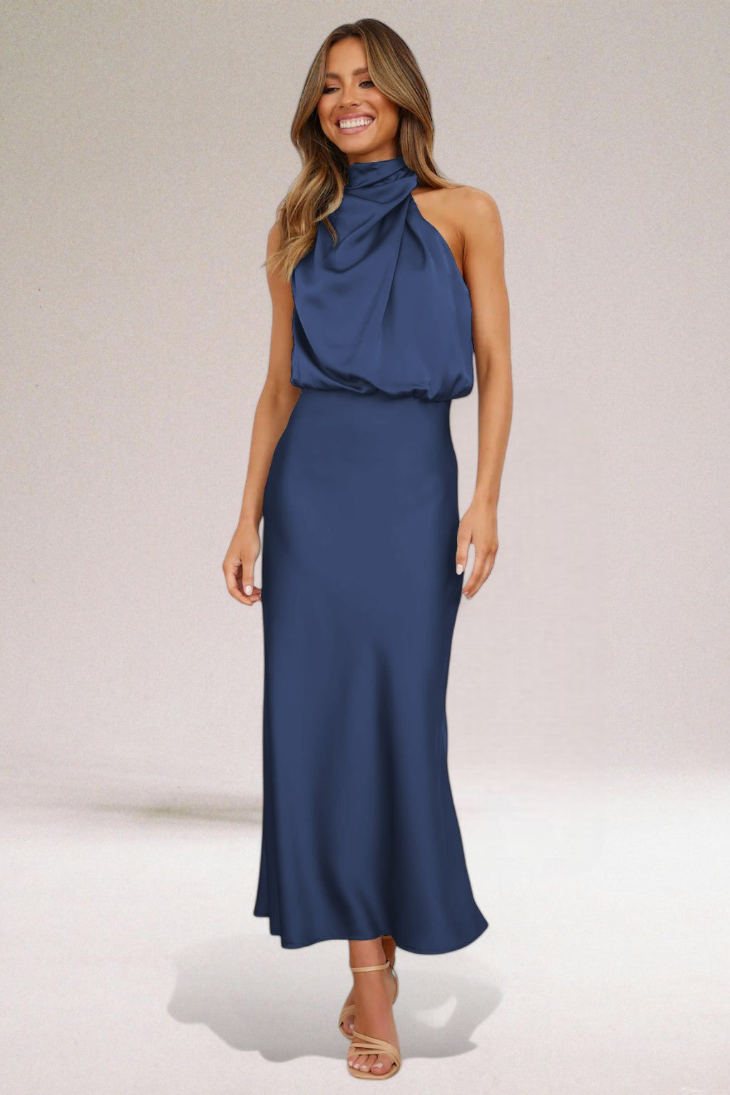 Elara™ | Elegante satin avondjurk