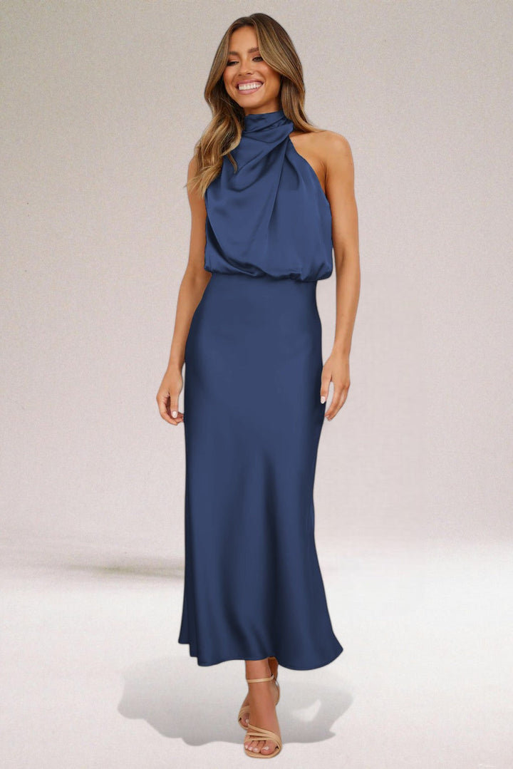 Elara™ | Elegante satin avondjurk