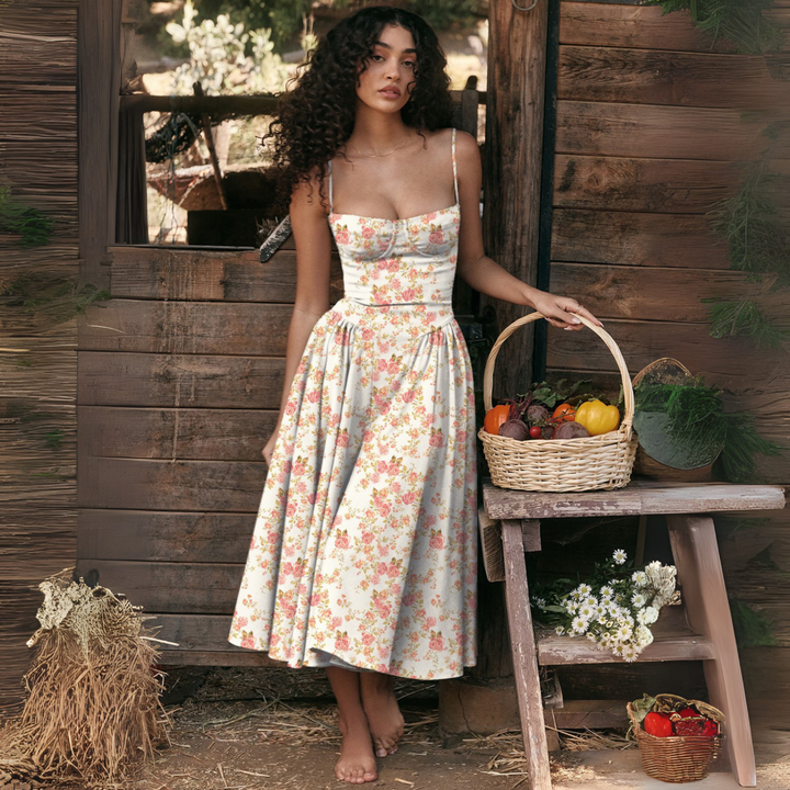 Trenta™ | Chique spaghetti strap bodycon midi jurk
