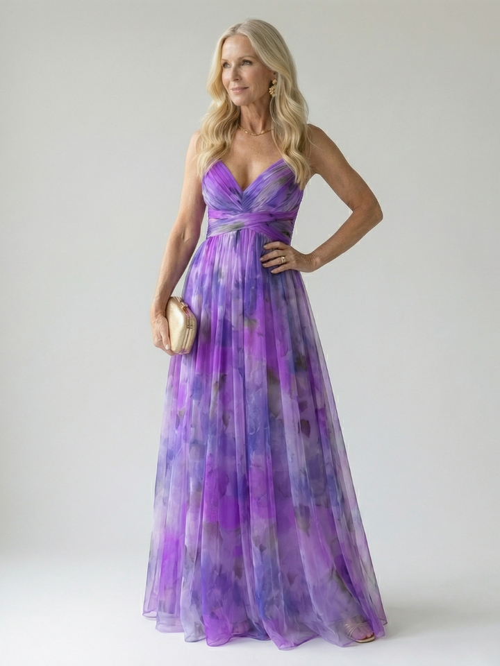Isel | Zachte wrap maxi jurk