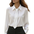 Jonnie™ | Moderne tie detail lange mouwen shirt