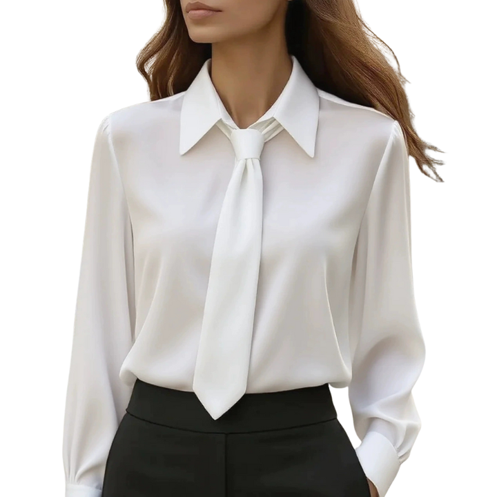Jonnie™ | Moderne tie detail lange mouwen shirt