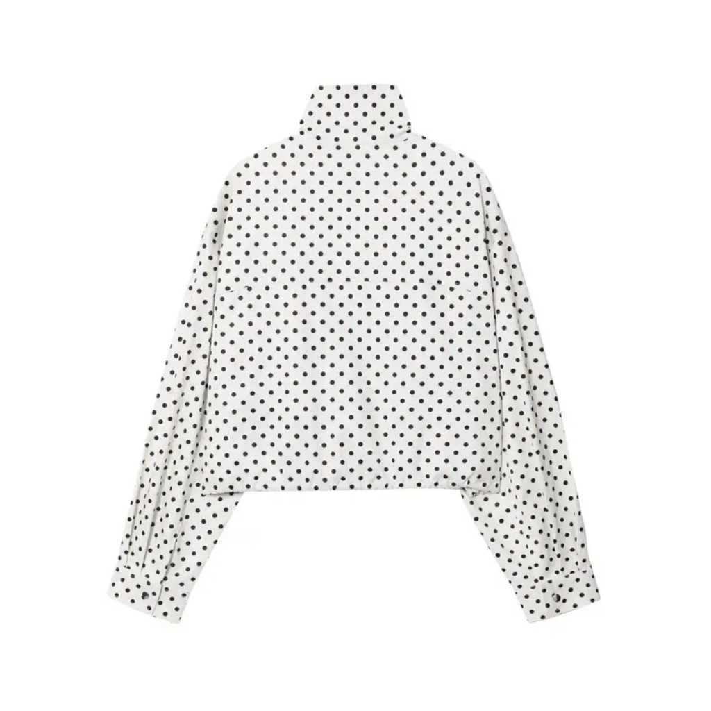 Darcy™ | Polka dot jas met lange mouwen