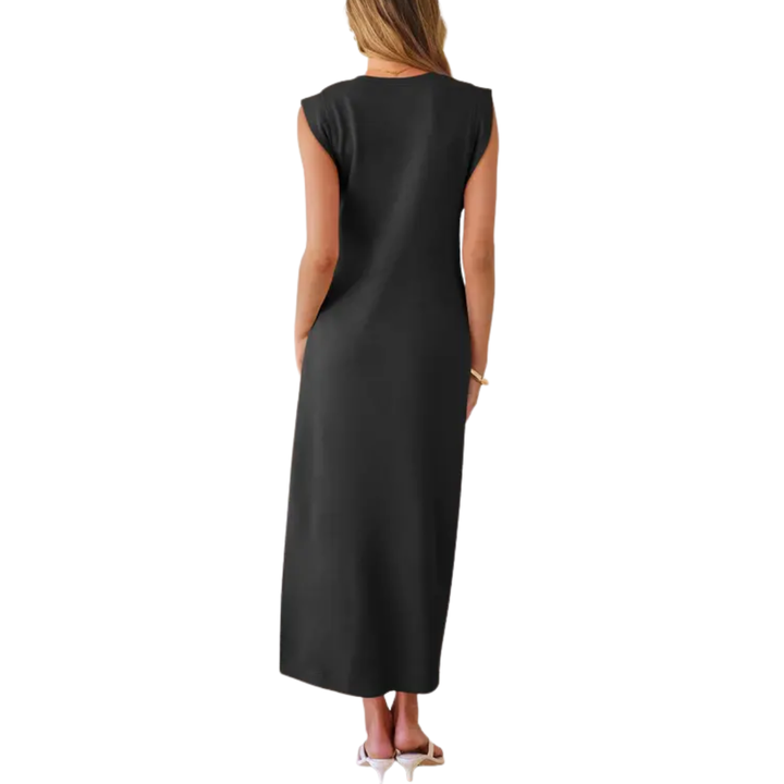 Breeana™ | Relaxte zonder mouwen split maxi jurk