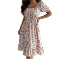 Hiraya™ | Klassieke square neck ruffled summer sundress