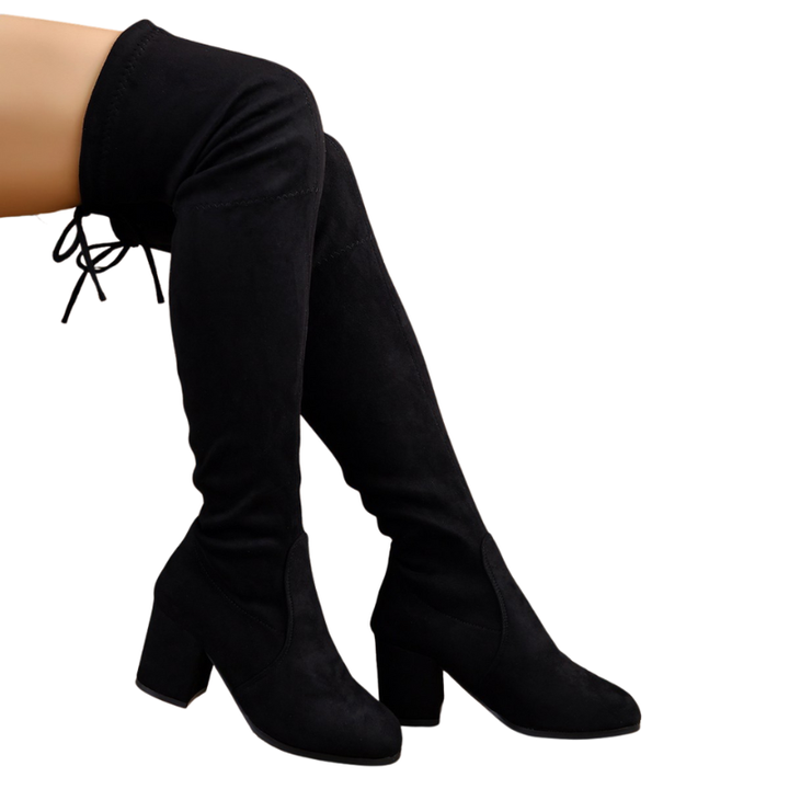 Alexandra™ | Elegante mid hak over-the-knee laarzen