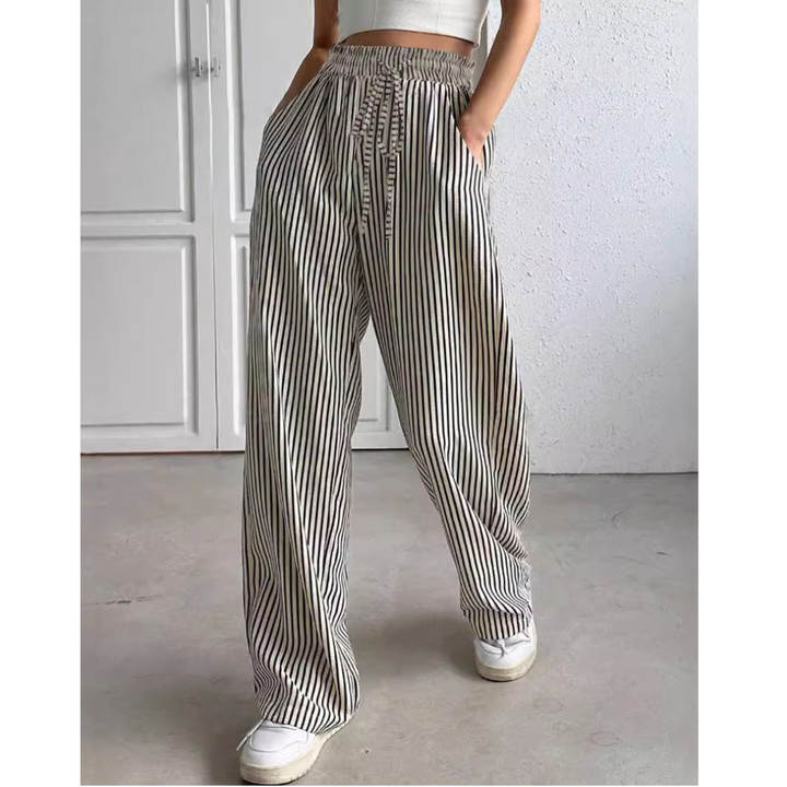Bayleez™ | Simple summer gestreepte relaxte fit bottoms
