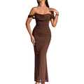 Primrose™ | Stijlvolle one-shoulder corset mesh jurk