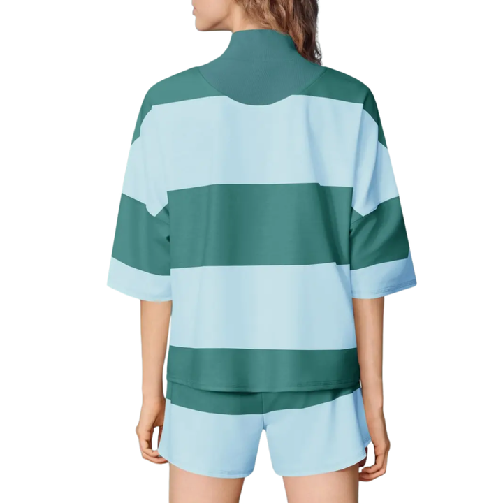 Lennix™ | Gestreepte loungewear set met rits